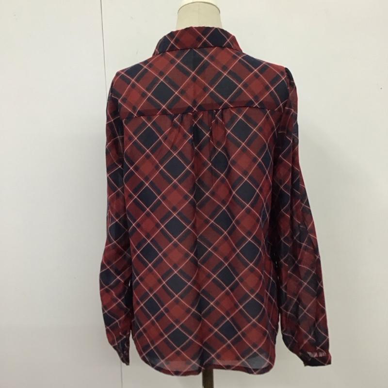 ローリーズファーム LOWRYS FARM シャツ、ブラウス 長袖 M チェック マルチカラー / マルチカラー / レディース USED 古着 中古 10121378