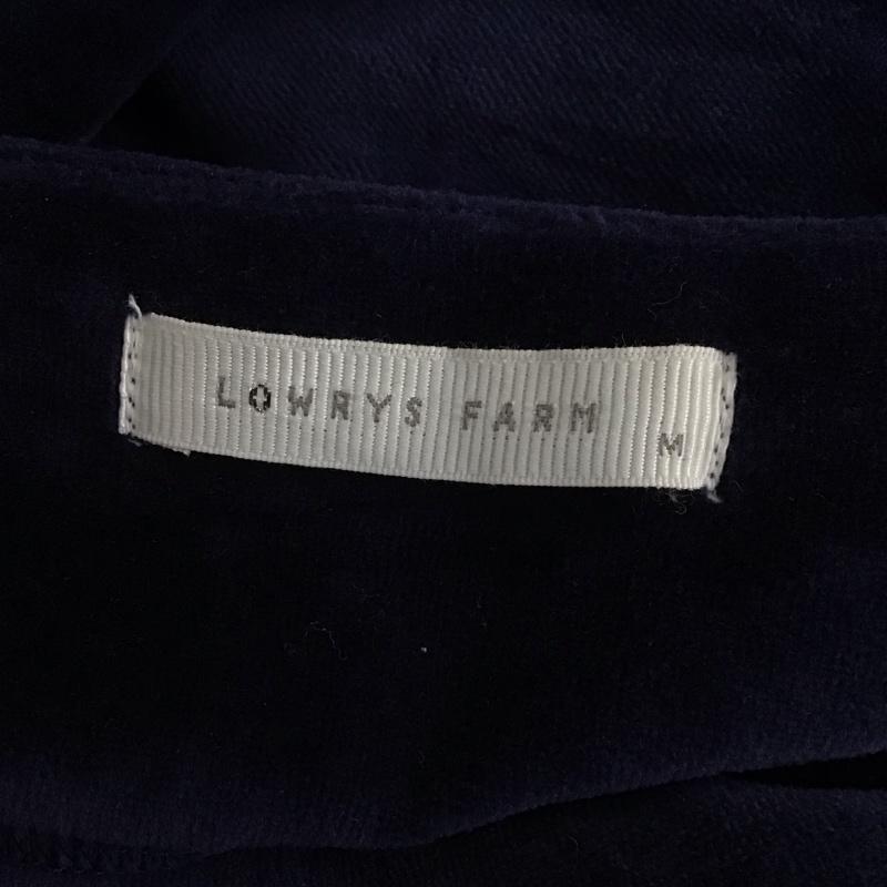 ローリーズファーム LOWRYS FARM カットソー 長袖 M 無地 紺 / ネイビー / レディース USED 古着 中古 10121250