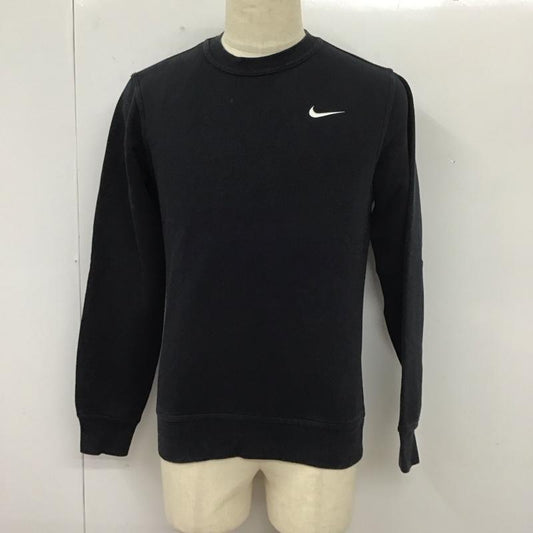 ナイキ NIKE トレーナー 長袖 916609-010 長袖スウェット 長袖トレーナー リブカットソー 長袖カットソー プリントトレーナー S ロゴ、文字 紺 / ネイビー /  メンズ USED 古着 中古 10112695