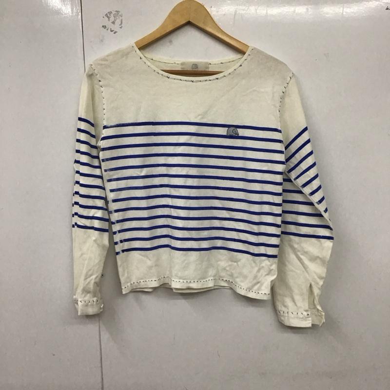 ケイスケカンダ keisuke kanda カットソー 長袖 ボーダー柄 白 / ホワイト / レディース USED 古着 中古 10129242