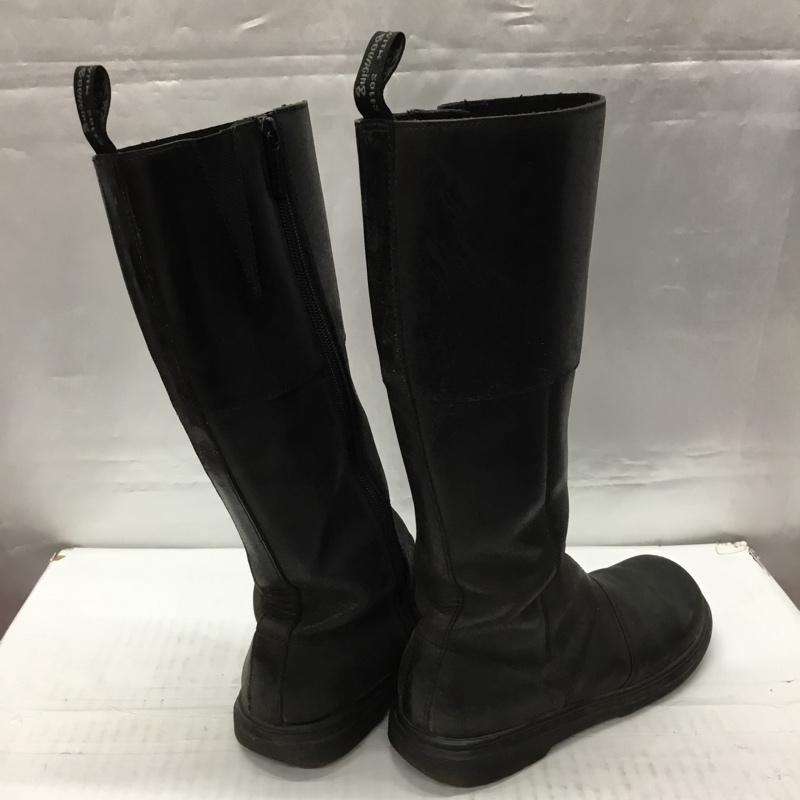 ドクターマーチン Dr.Martens ブーツ 一般 AW006 UK4 ロングブーツ サイドファスナー US:6 無地 黒 / ブラック / レディース USED 古着 中古 10106873