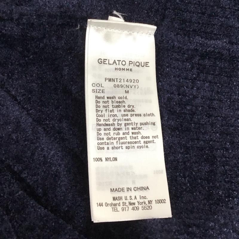 ジェラートピケ gelato pique カーディガン 長袖 長袖カーディガン 前ボタン ニットカーディガン ルームウェア M 無地 紺 / ネイビー / メンズ USED 古着 中古 10144471