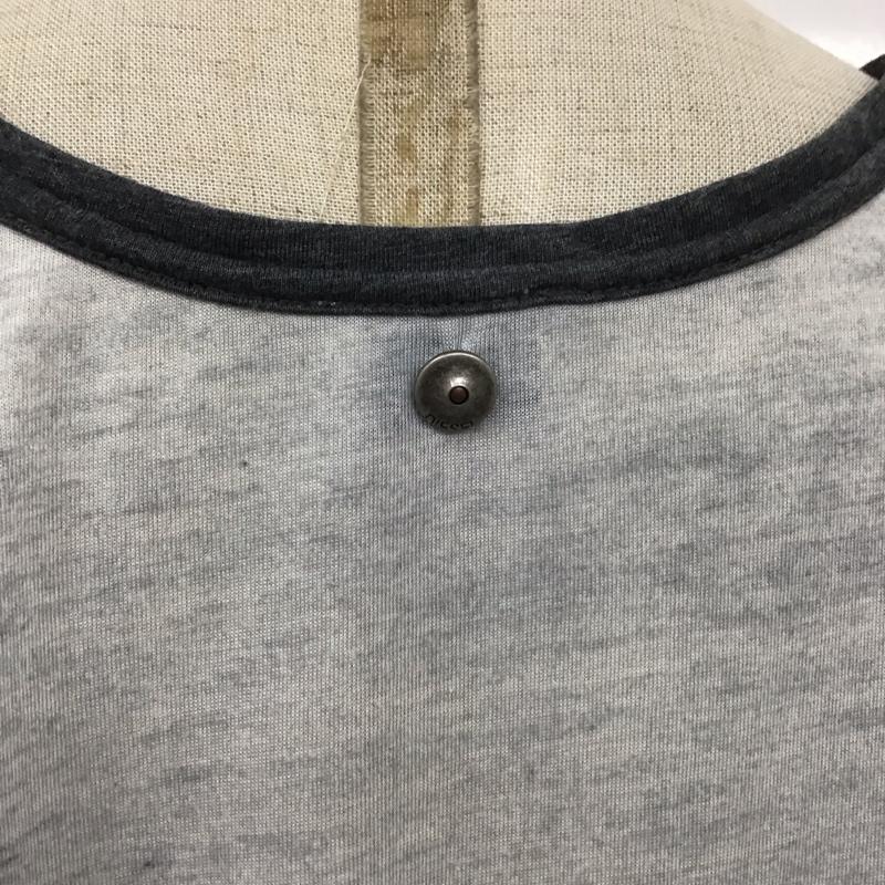 ディーゼル DIESEL Tシャツ 半袖 クルーネック S 総柄 灰 / グレー / レディース USED 古着 中古 10112340