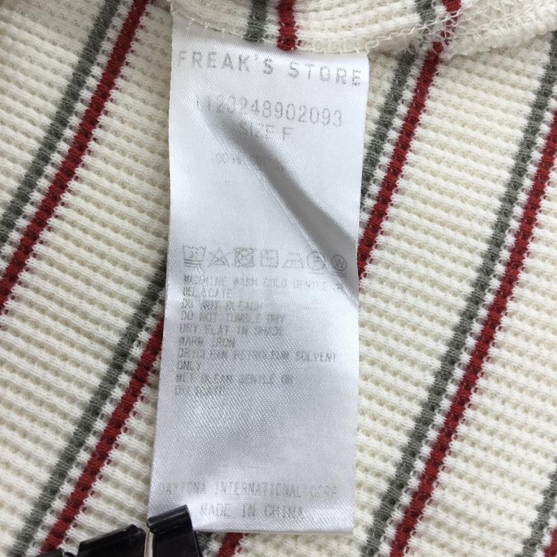 フリークスストア FREAK S STORE カットソー 半袖 FREE ボーダー柄 ベージュ / ベージュ / X 赤 / レッド / X 緑 / グリーン / レディース USED 古着 中古 10139202