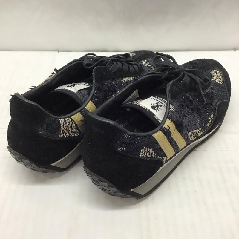 パトリック PATRICK スニーカー スニーカー 21-91001 ローカット 38 ロゴ、文字 黒 / ブラック / X 金 / ゴールド / レディース USED 古着 中古 10116243