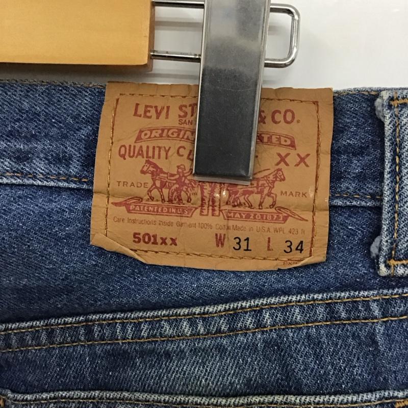 リーバイストラウスアンドコー Levi Strauss & co. パンツ デニム、ジーンズ デニムパンツ ストレートパンツ ワイドパンツ カジュアルパンツ 31インチ 無地 インディゴ / インディゴ /  メンズ USED 古着 中古 10124028