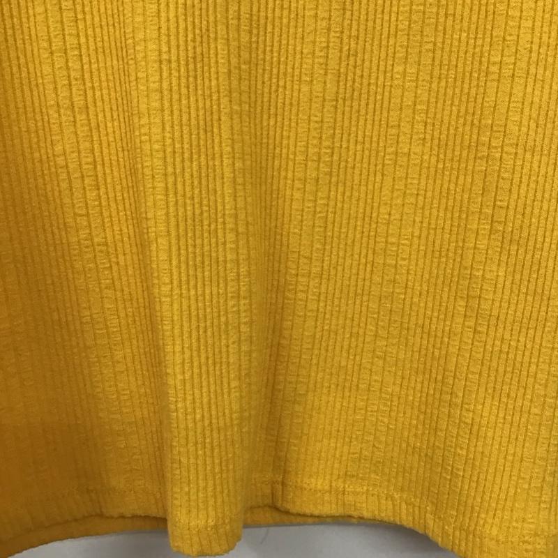 ザラ ZARA カットソー 半袖 L 無地 黄 / イエロー / レディース USED 古着 中古 10129398