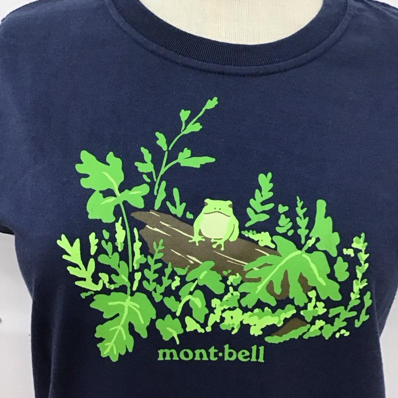 モンベル mont-bell Tシャツ 半袖 2104726 カエル クルーネック S プリント 紺 / ネイビー / レディース USED 古着 中古 10114919