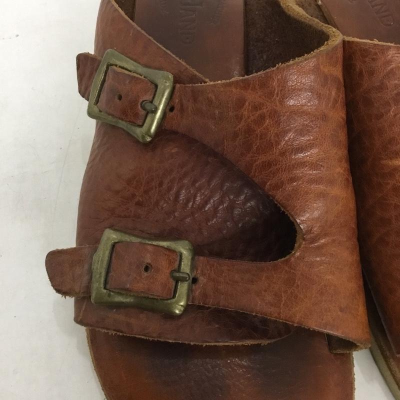 古着 USED サンダル サンダル LEFT HAND レザー 無地 茶 / ブラウン / メンズ USED 古着 中古 10138038