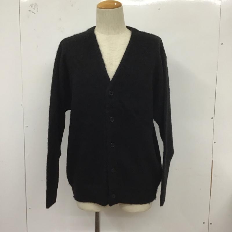 ビームス BEAMS カーディガン 長袖 長袖カーディガン 前ボタン ニットカーディガン S 無地 黒 / ブラック / メンズ USED 古着 中古 10127328