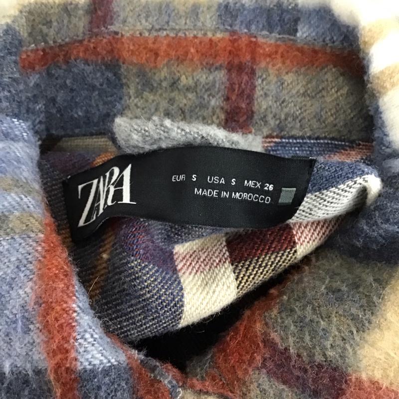 ザラ ZARA シャツ、ブラウス 長袖 長袖シャツ チェックシャツ カラーシャツ S チェック マルチカラー / マルチカラー / レディース USED 古着 中古 10127902