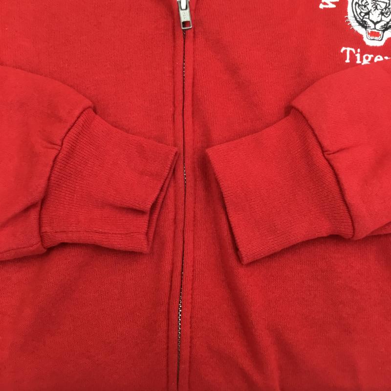 ジャージーズ JERZEES パーカー 長袖 ジップパーカー XL ロゴ、文字 赤 / レッド / メンズ USED 古着 中古 10136210