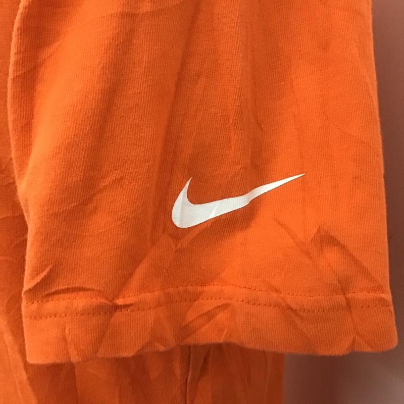 ナイキ NIKE Tシャツ 半袖 半袖カットソー プリントTシャツ クルーネックカットソー スポーツウェア S プリント 橙 / オレンジ / メンズ USED 古着 中古 10107254
