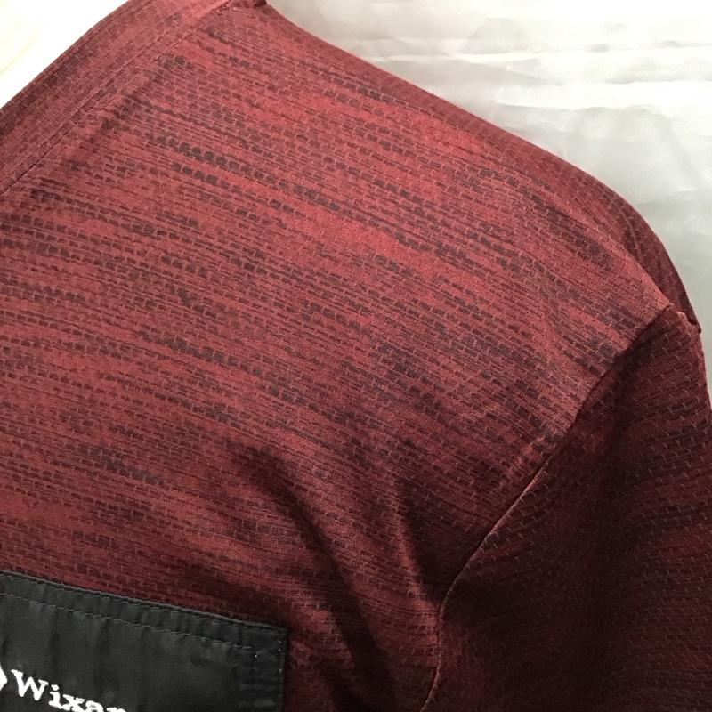 古着 USED Tシャツ 半袖 WIXARC クルーネック スポーツウェア LL ロゴ、文字 えんじ / ワインレッド / X 黒 / ブラック / メンズ USED 古着 中古 10115545
