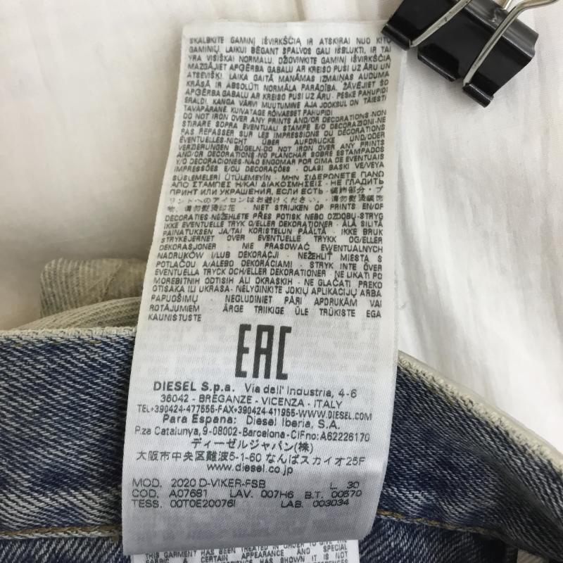 ディーゼル DIESEL パンツ デニム、ジーンズ 30インチ 無地 青 / ブルー / メンズ USED 古着 中古 10134243