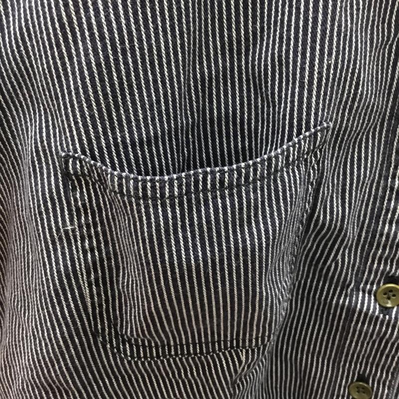 ラルフローレン RALPHLAUREN シャツ、ブラウス 半袖 ストライプ インディゴ / インディゴ / レディース USED 古着 中古 10110835