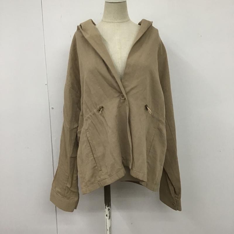 スタディオクリップ studio CLIP シャツ、ブラウス 長袖 FREE 無地 茶 / ブラウン / レディース USED 古着 中古 10106112