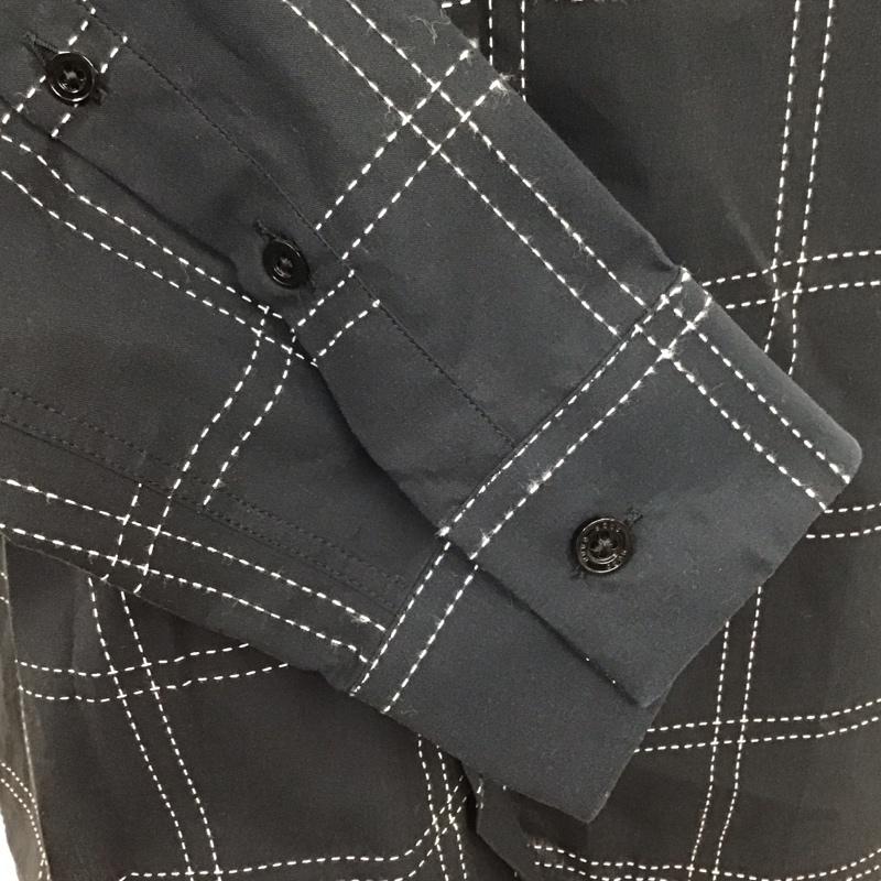 ヒューゴボス HUGO BOSS シャツ、ブラウス 長袖 長袖シャツ チェックシャツ カラーシャツ 長袖カットソー L チェック 紺 / ネイビー /  メンズ USED 古着 中古 10110388