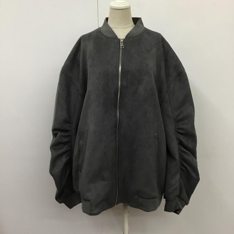 ザラ ZARA ジャケット、上着 ジャンパー、ブルゾン ジップアップジャケット アウター カジュアルジャケット M 無地 灰 / グレー / レディース USED 古着 中古 10118511