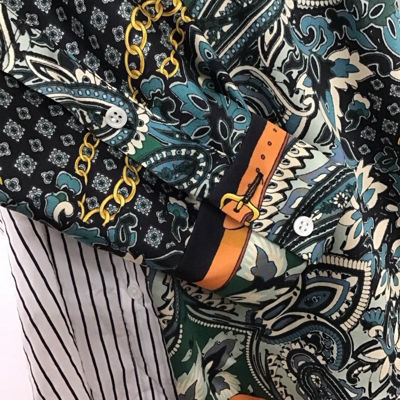 ザラウーマン ZARA WOMAN シャツ、ブラウス 長袖 8321 756 250 ストライプ M マルチカラー / マルチカラー / レディース USED 古着 中古 10120609