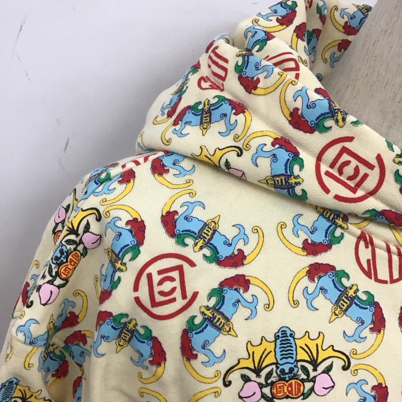 クロット アパレル CLOTAPPAREL パーカー 長袖 XL プリント アイボリー / アイボリー / メンズ USED 古着 中古 10106417