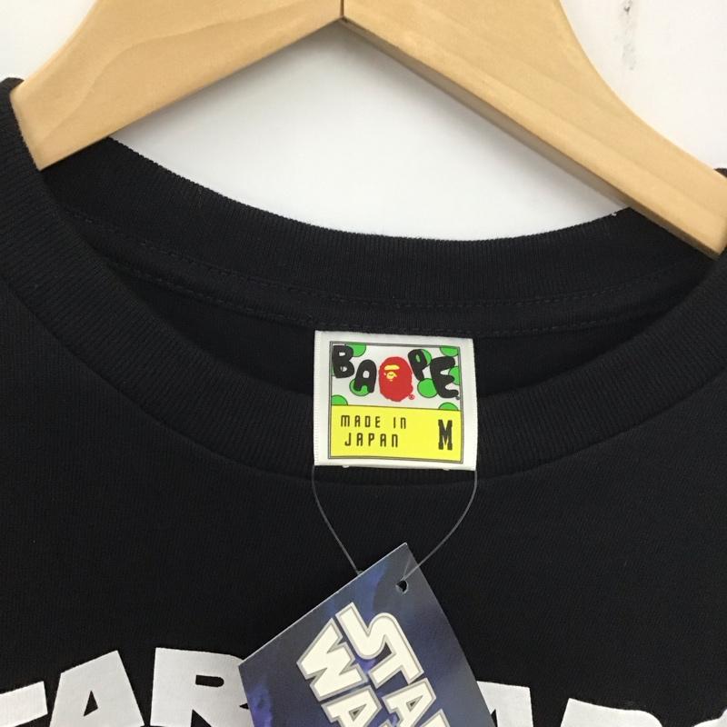 ベイプ BAPE Tシャツ 半袖 半袖カットソー プリントTシャツ クルーネックカットソー スターウォーズ M プリント 黒 / ブラック / メンズ USED 古着 中古 10137721