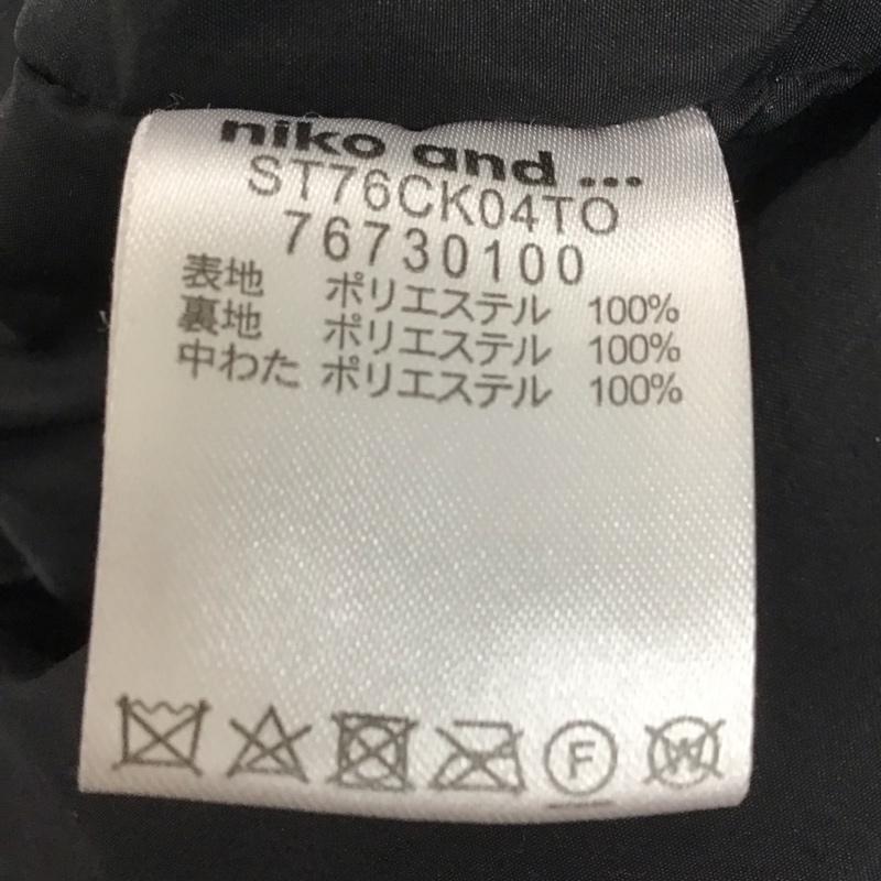 ニコアンド niko and... ジャケット、上着 ジャケット、ブレザー ジップアップジャケット アウター ダウンジャケット 3 無地 黒 / ブラック / レディース USED 古着 中古 10123813