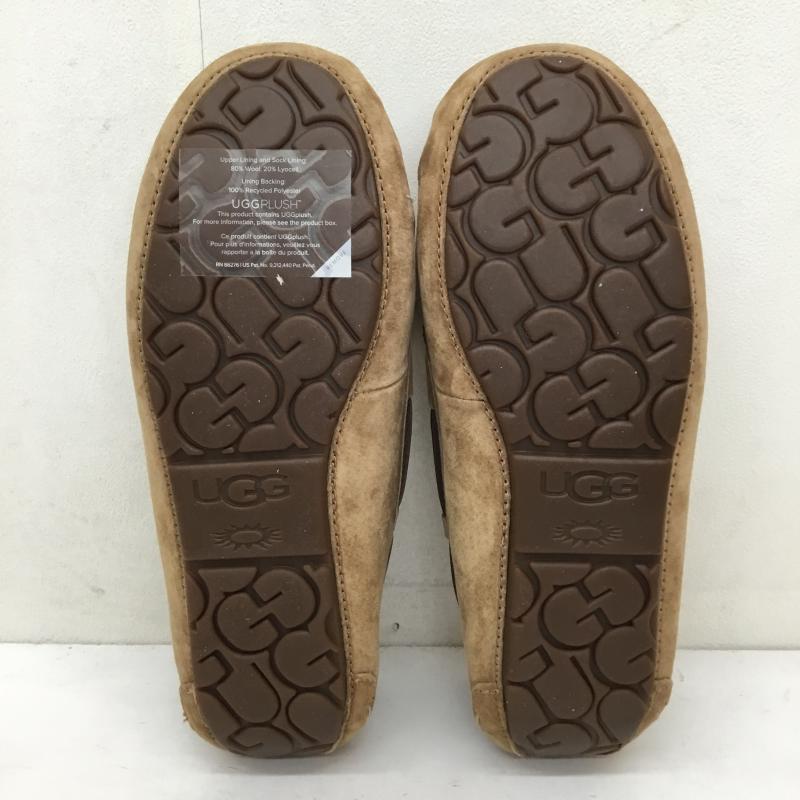 アグ UGG スリッポン スリッポン 1110409 ダコタ ダブル リボン ボウ シープスキン モカシン 24.0cm ロゴ、文字 茶 / ブラウン / レディース USED 古着 中古 10135133