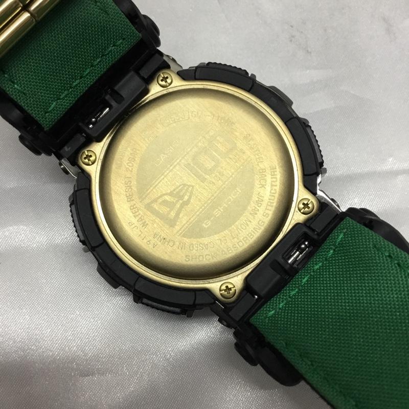 ジーショック G-SHOCK 腕時計 アナログ(クォーツ式) GM-110NE ニューエラ NEW ERA 箱有 デジタル ロゴ、文字 黒 / ブラック / X 金 / ゴールド / メンズ USED 古着 中古 10109233