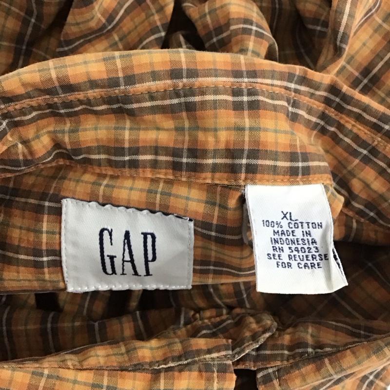 ギャップ GAP シャツ、ブラウス 長袖 長袖シャツ カラーシャツ ポケットシャツ 長袖カットソー チェックシャツ XL チェック マルチカラー / マルチカラー /  メンズ USED 古着 中古 10110941