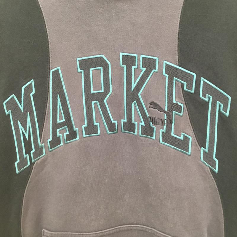 プーマ PUMA パーカー 長袖 PUMA MARKET Relaxed Hoodie TR L ロゴ、文字 黒 / ブラック / メンズ USED 古着 中古 10127375