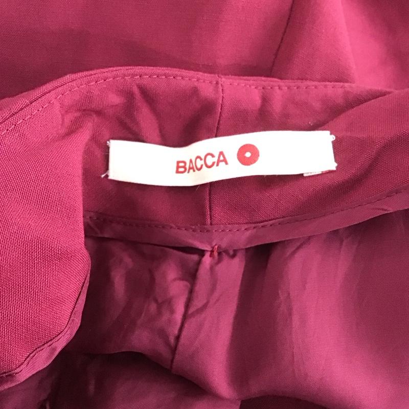 バッカ BACCA パンツ スラックス スラックス ワイドパンツ カジュアルパンツ 34インチ 無地 赤 / レッド / レディース USED 古着 中古 10136414