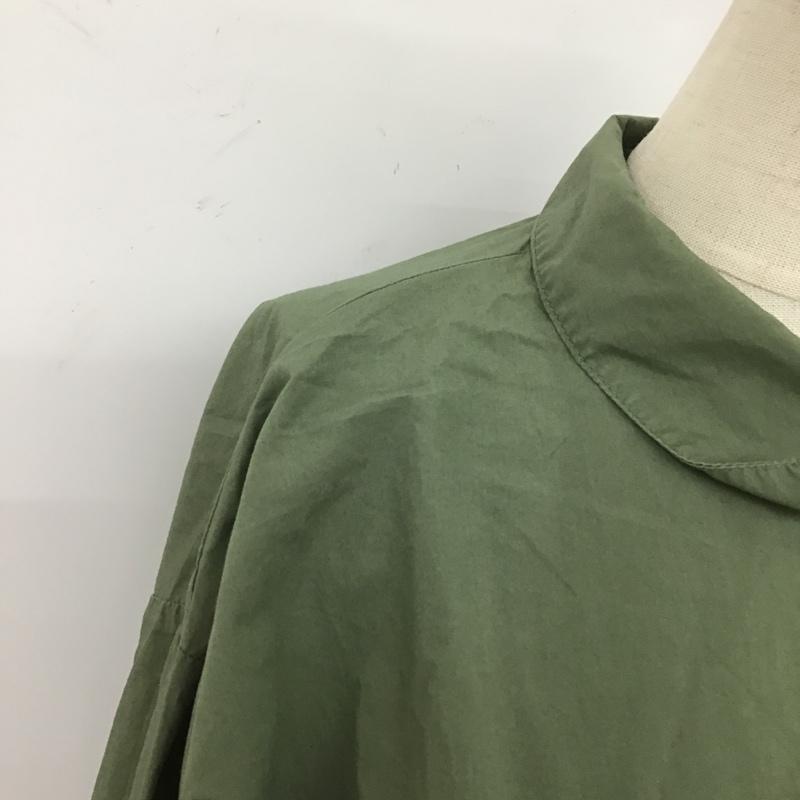 スタディオクリップ studio CLIP シャツ、ブラウス 長袖 L 無地 カーキ / カーキ / レディース USED 古着 中古 10106180