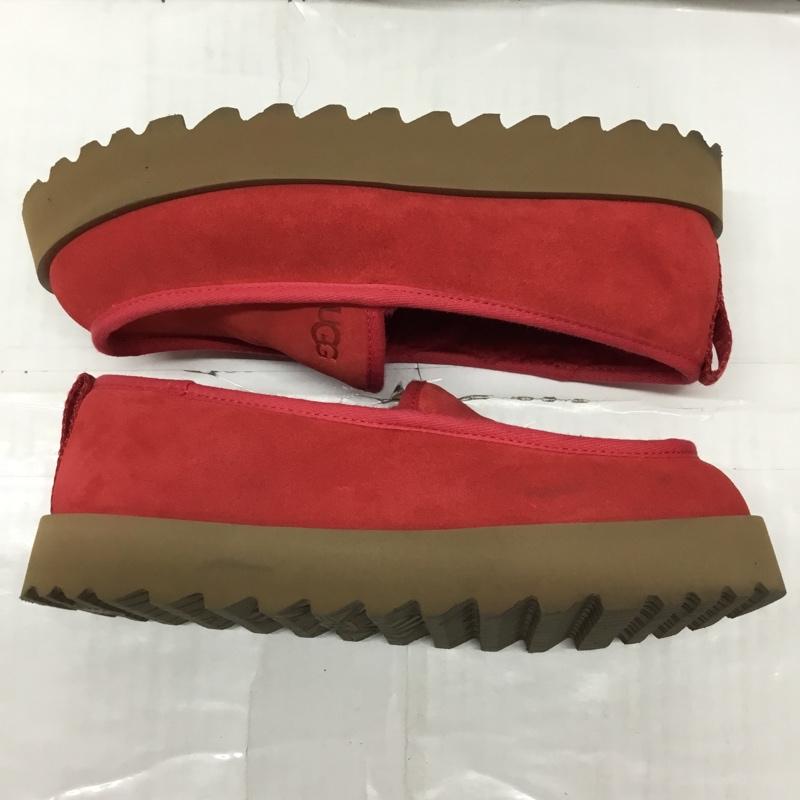 アグ UGG カジュアルシューズ カジュアルシューズ 1121570 スーパー モック スリッパ スリッポン Super Moc Slipper 26cm 26.0cm ロゴ、文字 赤 / レッド / レディース USED 古着 中古 10119084