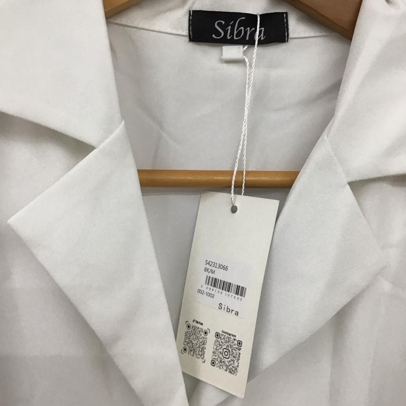 古着 USED ワンピース・ドレス・オールインワン ワンピース・ドレス・オールインワン Sibra シブラ S42313066 オールインワンパンツドレス 半袖 開襟 M 無地 白 / ホワイト / X 黒 / ブラック / レディース USED 古着 中古 10119216