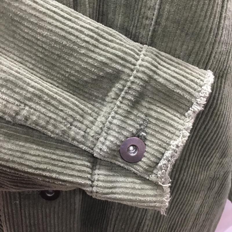 ザラ ZARA ジャケット、上着 ジャケット、ブレザー 8372 021 505 コーデュロイ M 無地 カーキ / カーキ / レディース USED 古着 中古 10107289
