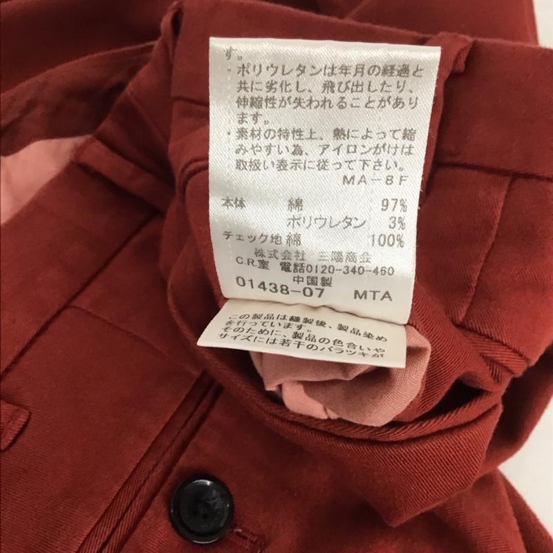 バーバリーブラックレーベル BURBERRY BLACK LABEL パンツ チノパン チノパン ワイドパンツ カジュアルパンツ 無地 赤 / レッド / メンズ USED 古着 中古 10132413