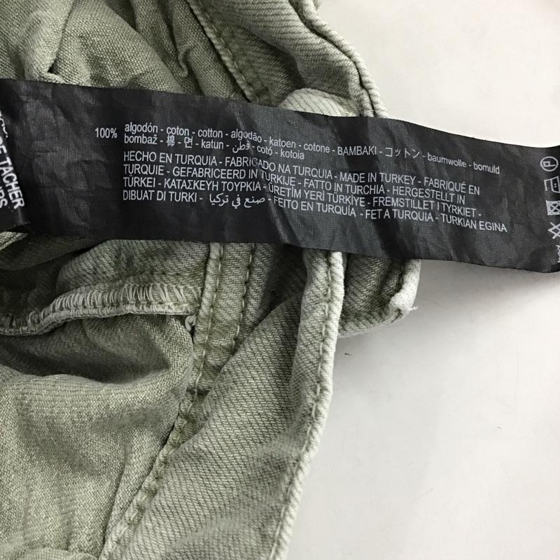 ザラ ZARA パンツ デニム、ジーンズ S 無地 カーキ / カーキ / レディース USED 古着 中古 10150533