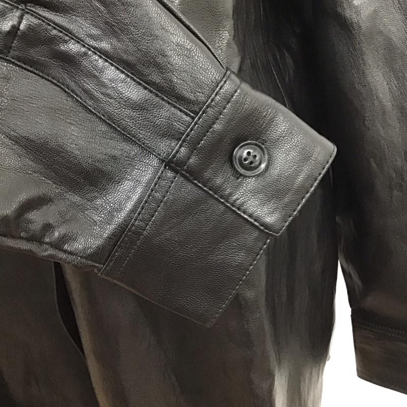 フリークスストア FREAK S STORE シャツ、ブラウス 長袖 長袖シャツ カラーシャツ フェイクレザーシャツ 長袖カットソー FREE 無地 黒 / ブラック / レディース USED 古着 中古 10122471