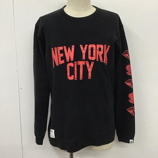ビリオネア・ボーイズ・クラブ BILLIONAIRE BOYS CLUB カットソー 長袖 BBCJP193T005 長袖カットソー プリントTシャツ クルーネックカットソー L プリント 黒 / ブラック /  メンズ USED 古着 中古 10111107