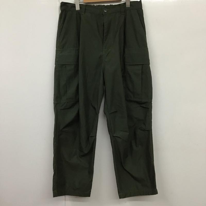 フリークスストア FREAK S STORE パンツ ワークパンツ、ペインターパンツ ワイドパンツ カジュアルパンツ ワークパンツ ミリタリーパンツ L 無地 カーキ / カーキ / メンズ USED 古着 中古 10131294