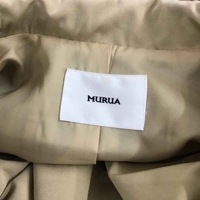 ムルーア MURUA コート コート一般 011910001201 レイヤーチェックコート FREE 無地 ベージュ / ベージュ / レディース USED 古着 中古 10120340