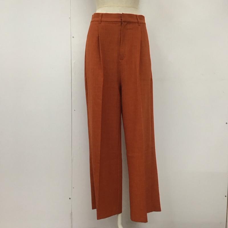 ローリーズファーム LOWRYS FARM セットアップ セットアップ セットアップ ベスト ワイドパンツ センタータックパンツ ロングベスト 2点セット FREE 無地 橙 / オレンジ / レディース USED 古着 中古 10110858