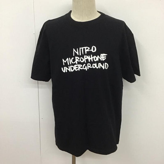 ナイトリッチ NITRICH Tシャツ 半袖 半袖カットソー プリントTシャツ クルーネックカットソー プリント 黒 / ブラック /  メンズ USED 古着 中古 10110877