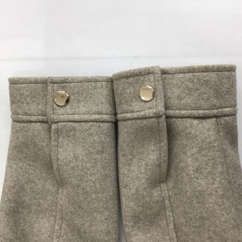 ザラ ZARA ジャケット、上着 ジャンパー、ブルゾン 3046 787 704 フルジップ ショート丈 M 無地 ベージュ / ベージュ / レディース USED 古着 中古 10124984