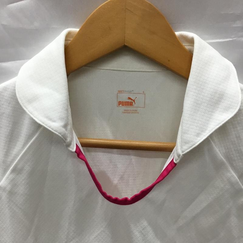 プーマ PUMA カットソー 半袖 S ロゴ、文字 白 / ホワイト /  レディース USED 古着 中古 10110747