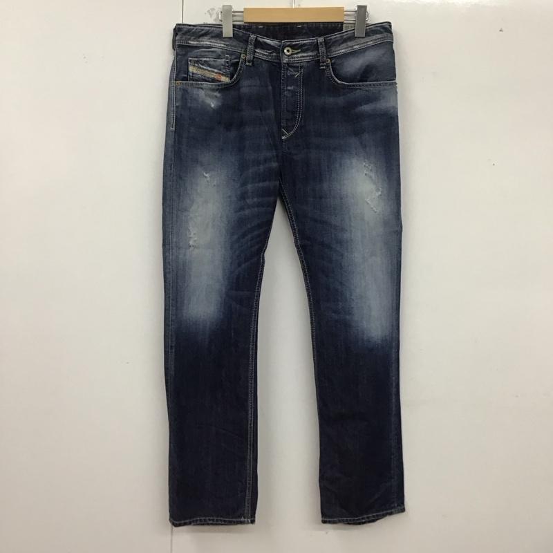 ディーゼル DIESEL パンツ デニム、ジーンズ デニムパンツ ワイドパンツ カジュアルパンツ 32インチ 無地 インディゴ / インディゴ /  メンズ USED 古着 中古 10125107