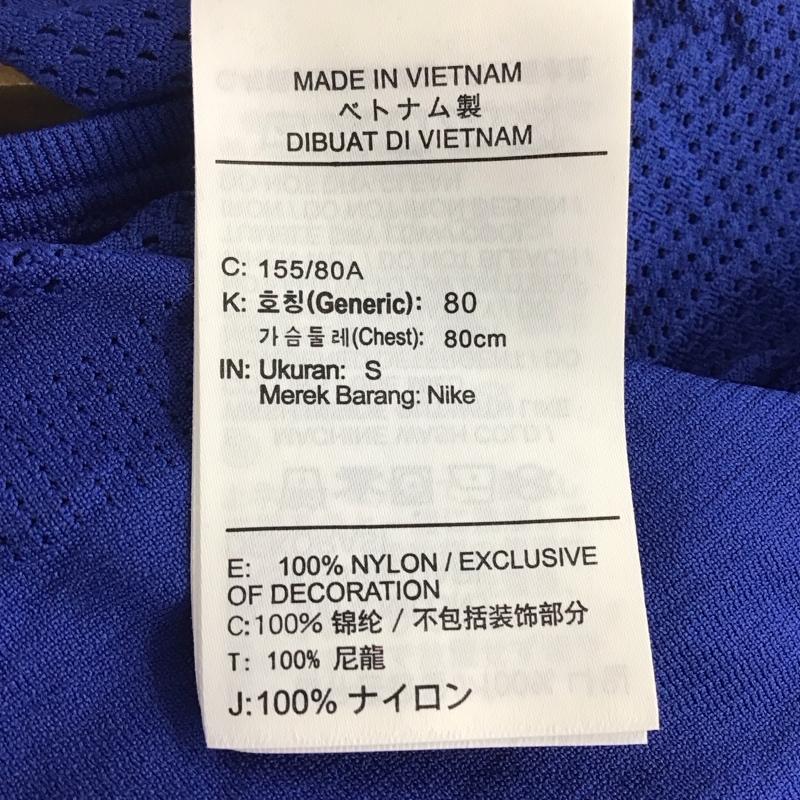ナイキ NIKE Tシャツ 半袖 AT0579-438 DRI-FIT メッシュ タグ付き S ワンポイント 青 / ブルー / レディース USED 古着 中古 10135607