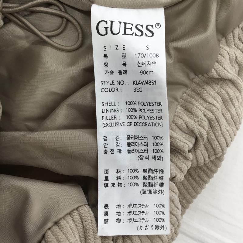 ゲス Guess ジャケット、上着 ジャンパー、ブルゾン KL4W4851 S ロゴ、文字 ベージュ / ベージュ / レディース USED 古着 中古 10137709
