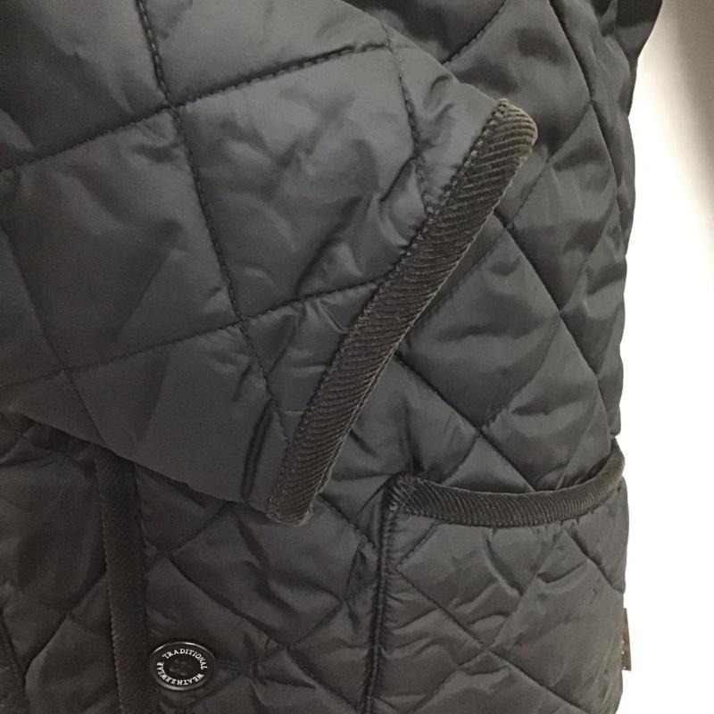 トラディショナルウェザーウェア Traditional Weatherwear ジャケット、上着 ジャケット、ブレザー キルティングジャケット カラージャケット ボタン前開ジャケット アウター 38 無地 黒 / ブラック / メンズ USED 古着 中古 10124665